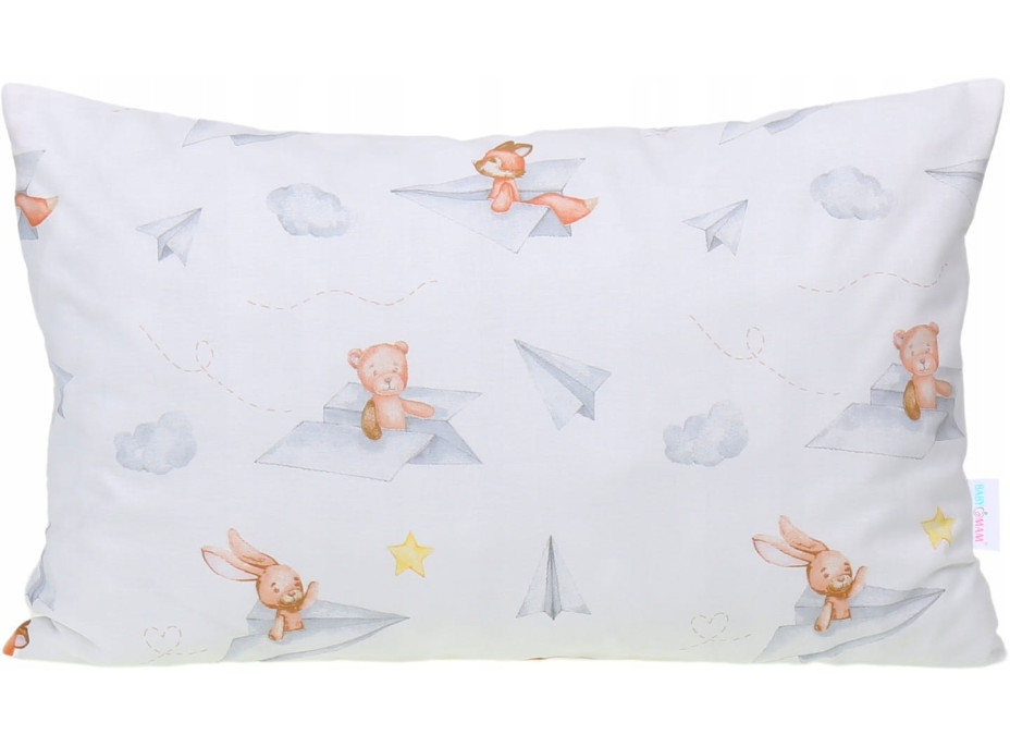 Detské bavlnené obliečky do postieľky 135x100 cm BABYMAM PREMIUM - Let lastovičkou