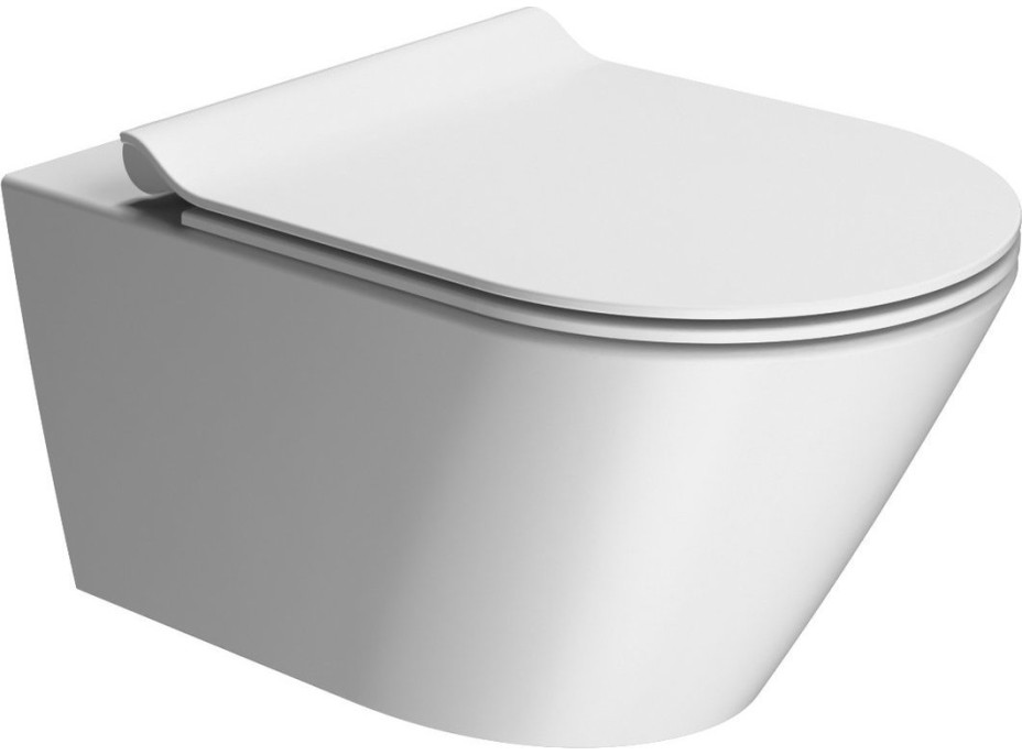 GSI KUBE X závesná WC misa, GeniusFlush, 36x55cm, biela dual-mat 941309