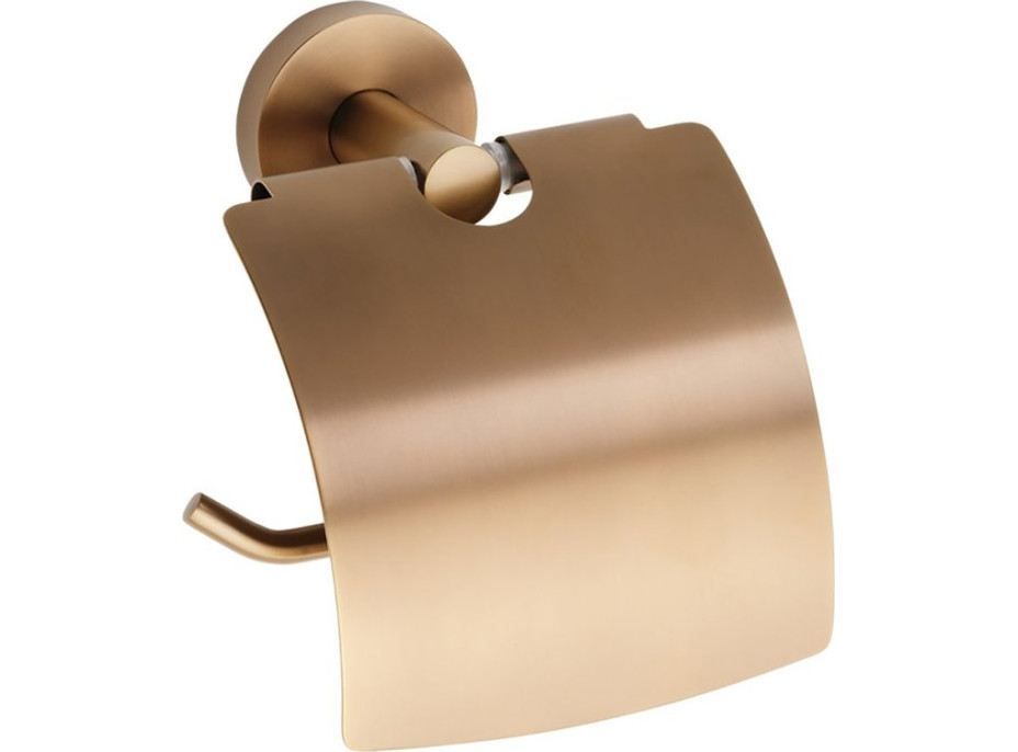 Sapho X-ROUND COPPER držiak toaletného papiera s krytom, meď mat XR732PG Sapho X-ROUND COPPER držiak toaletného papiera s krytom, meď mat XR732PG