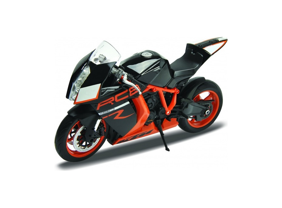 Welly - Motocykel KTM 1190 RC8 R 1:10 čiernooranžový