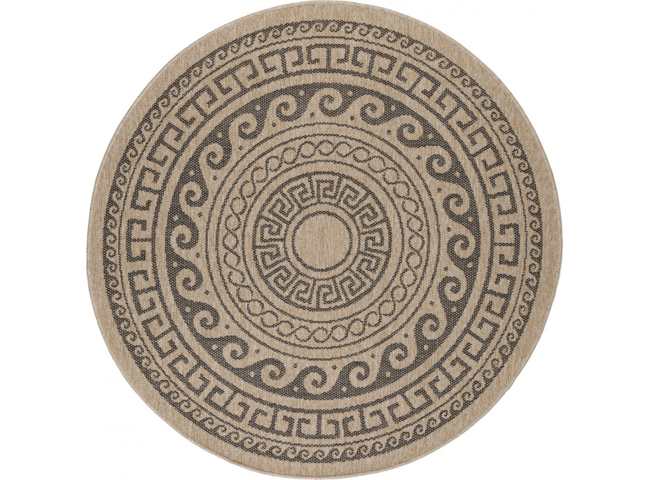 Kusový koberec Comilla 887 Black kruh