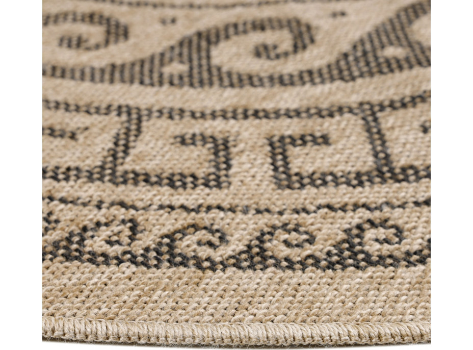 Kusový koberec Comilla 887 Black kruh