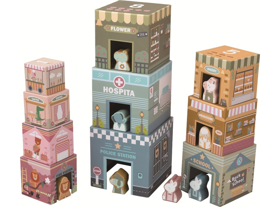 2Kids Toys Skladacia veža z kociek City