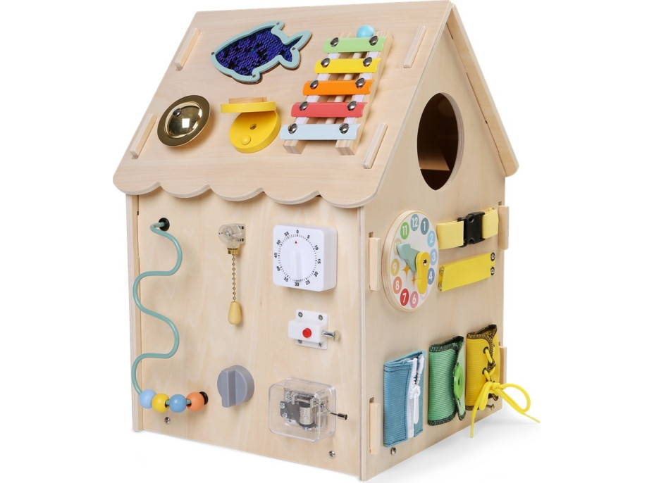 2Kids Toys Activity board Domček prírodný