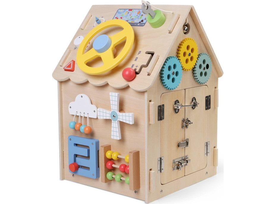 2Kids Toys Activity board Domček prírodný