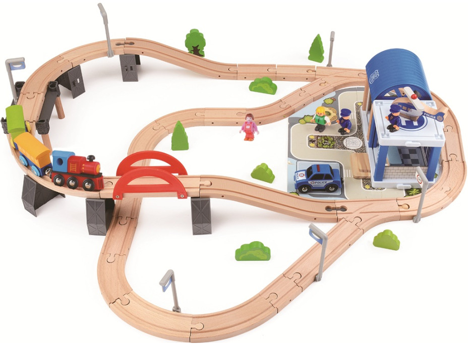 2Kids Toys Vláčikodráha Mesto 90 dielov