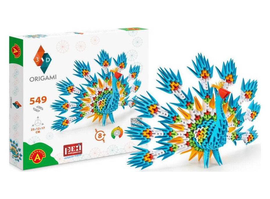 Pexi Origami 3D - Páv