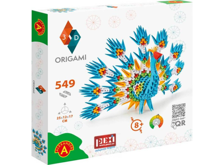 Pexi Origami 3D - Páv