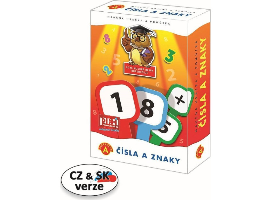 Pexi Čísla a znaky - ceduľky