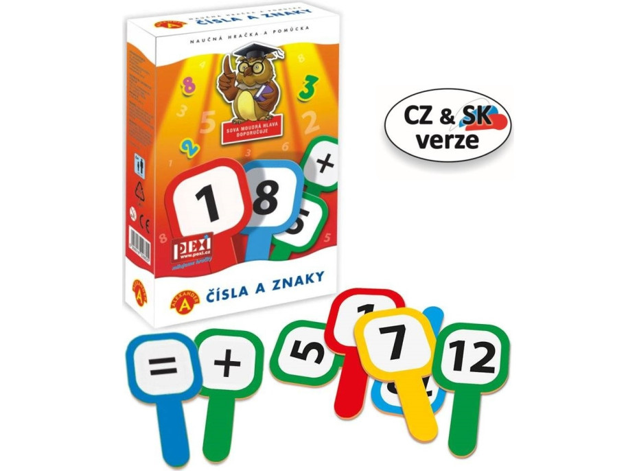 Pexi Čísla a znaky - ceduľky