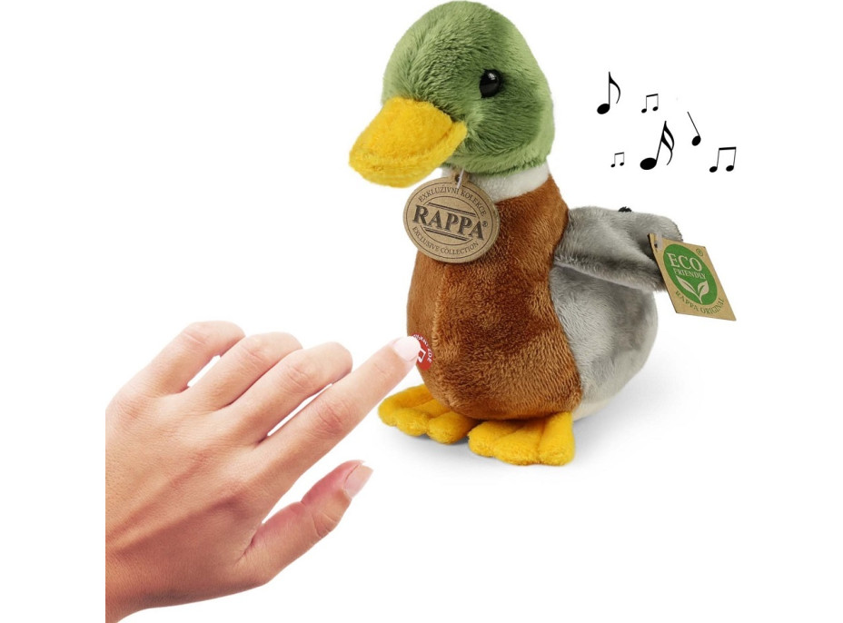 Rappa Plyšová kačica divá so zvukom 22 cm ECO-FRIENDLY
