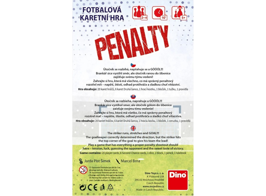 Dino Hracie karty Penalty
