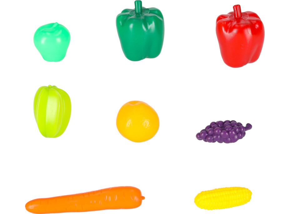 Pokladňa v supermarkete s vozíkom - biela/červená