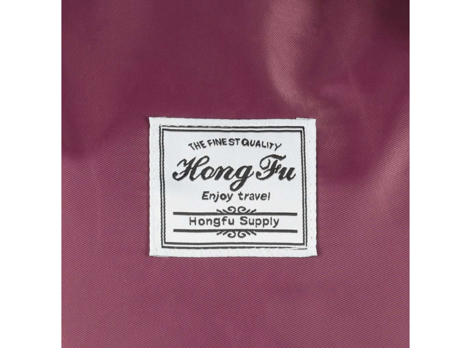 Cestovná taška na kolieskach skladacia cestovná priestranná 3 veľkosti fialová