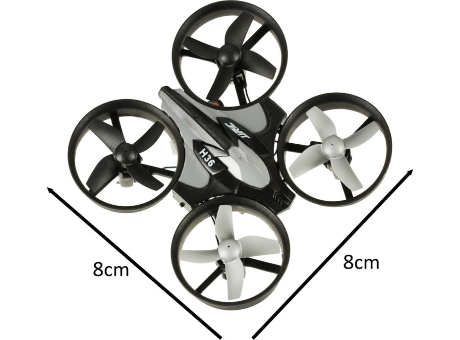 JJRC H36 mini 2,4 GHz 4CH 6osý RC dron čierny