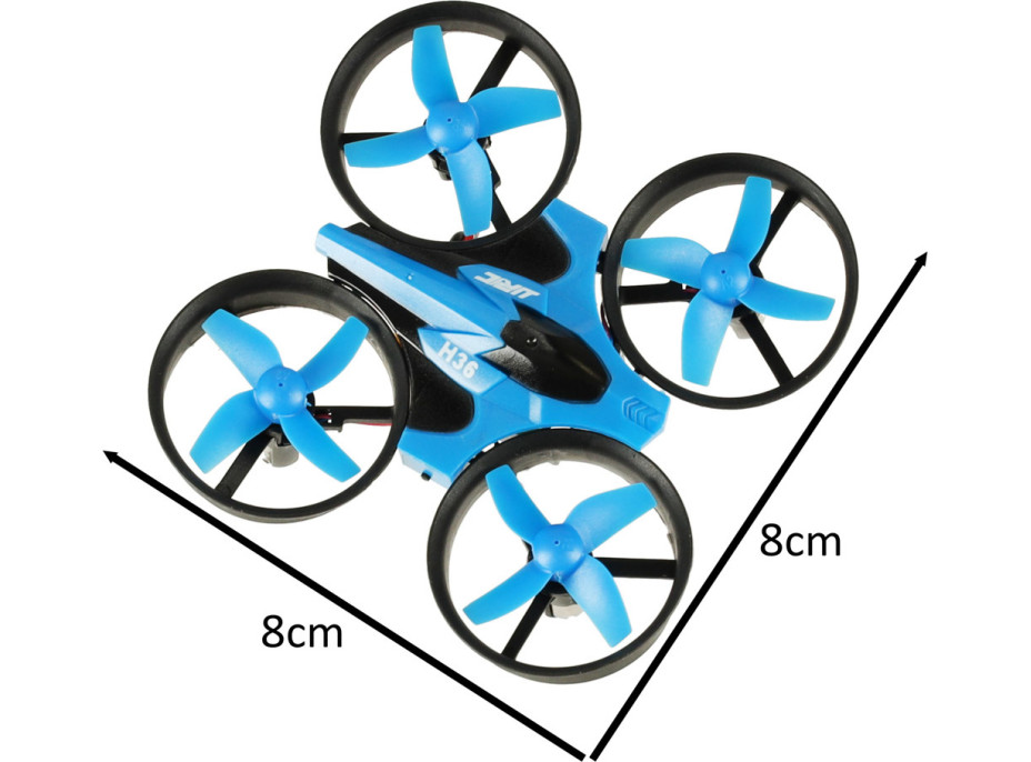 Dron RC JJRC H36 mini 2.4GHz 4CH 6 osí - modrý