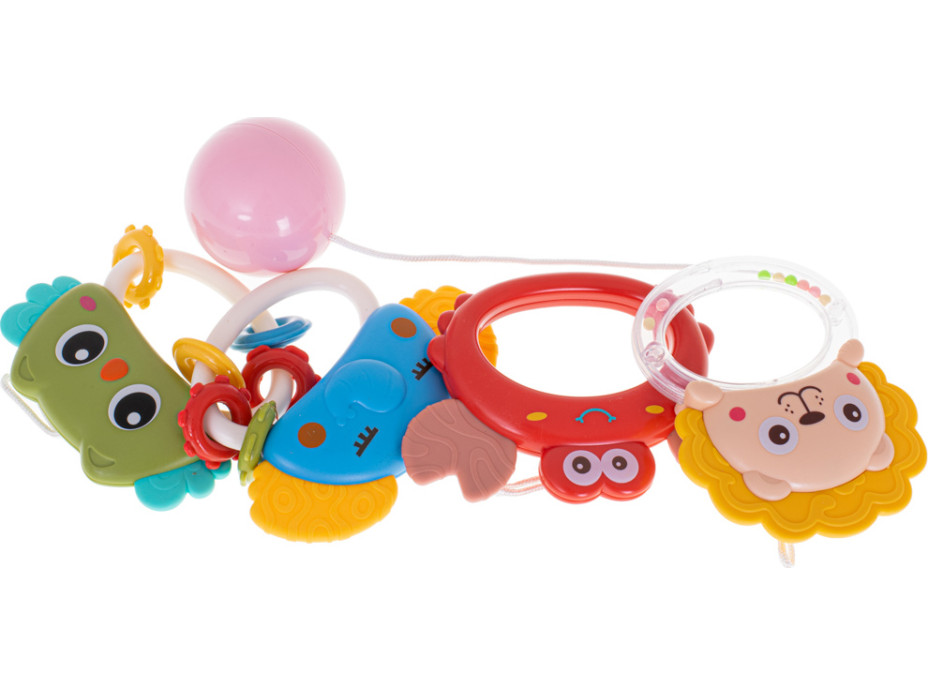 Kolotoč nad postieľku Lullaby Star Design ružový + diaľkové ovládanie