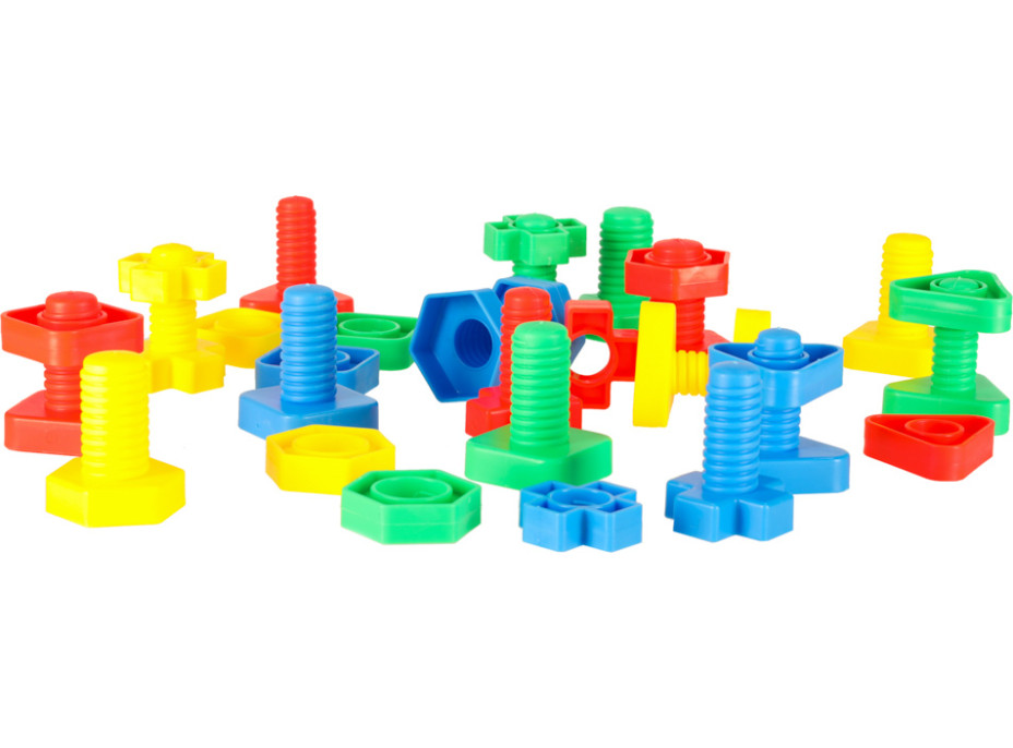 Stavebné bloky Montessori vzdelávacie skrutky - 30 prvkov