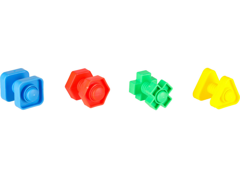 Stavebné bloky Montessori vzdelávacie skrutky - 30 prvkov