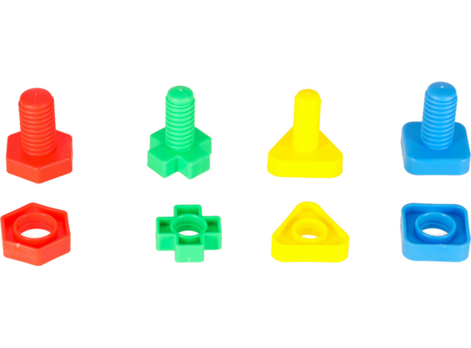 Stavebné bloky Montessori vzdelávacie skrutky - 30 prvkov
