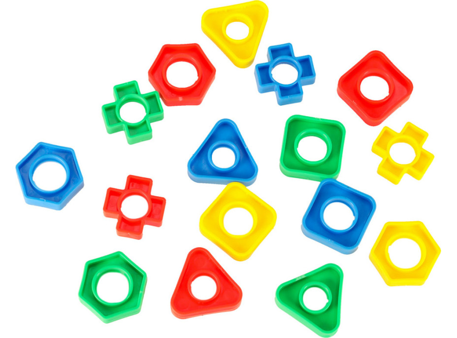 Stavebné bloky Montessori vzdelávacie skrutky - 30 prvkov