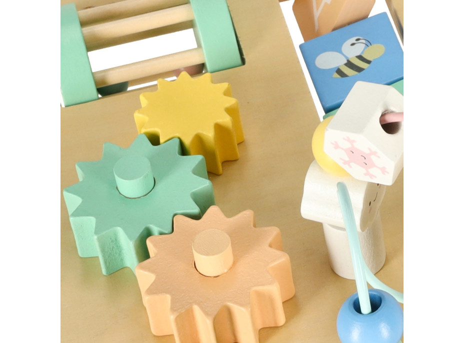 Lulilo Montessori manipulačný stolík LUDO - farebný