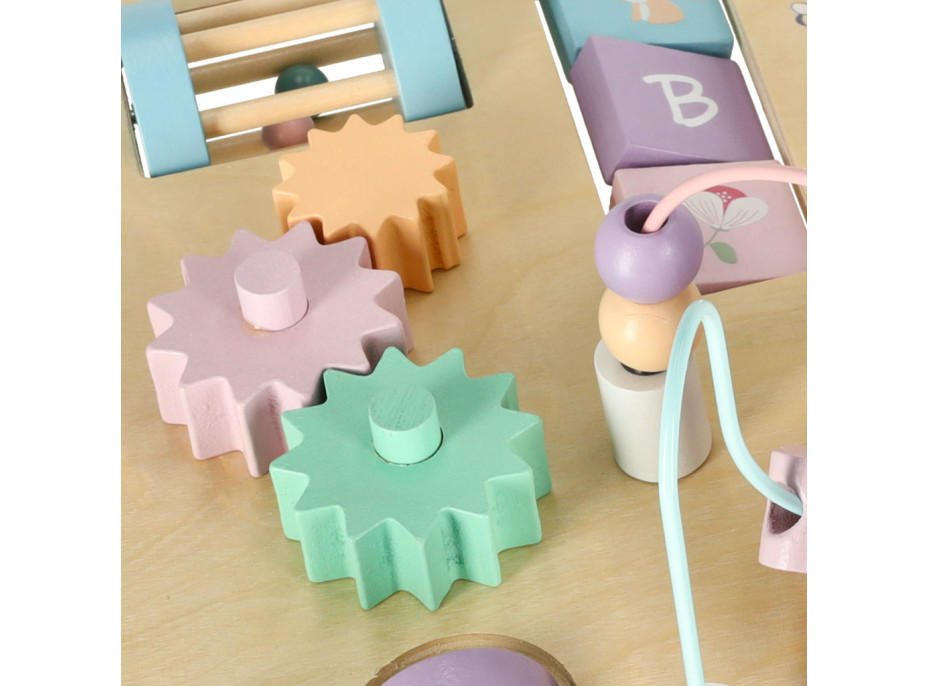 Lulilo Montessori manipulačný stolík LUDO - pastelový