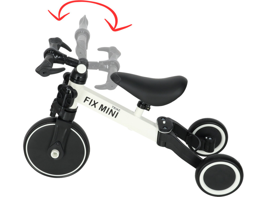 Trike Fix Mini trojkolka 3v1 s pedálmi - biela