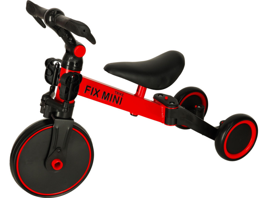 Trike Fix Mini trojkolka 3v1 s pedálmi - červená