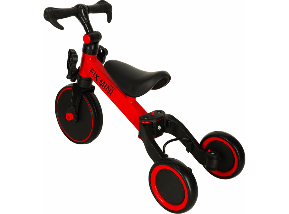 Trike Fix Mini trojkolka 3v1 s pedálmi - červená