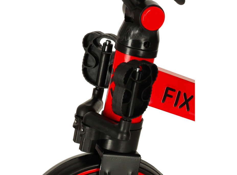 Trike Fix Mini trojkolka 3v1 s pedálmi - červená