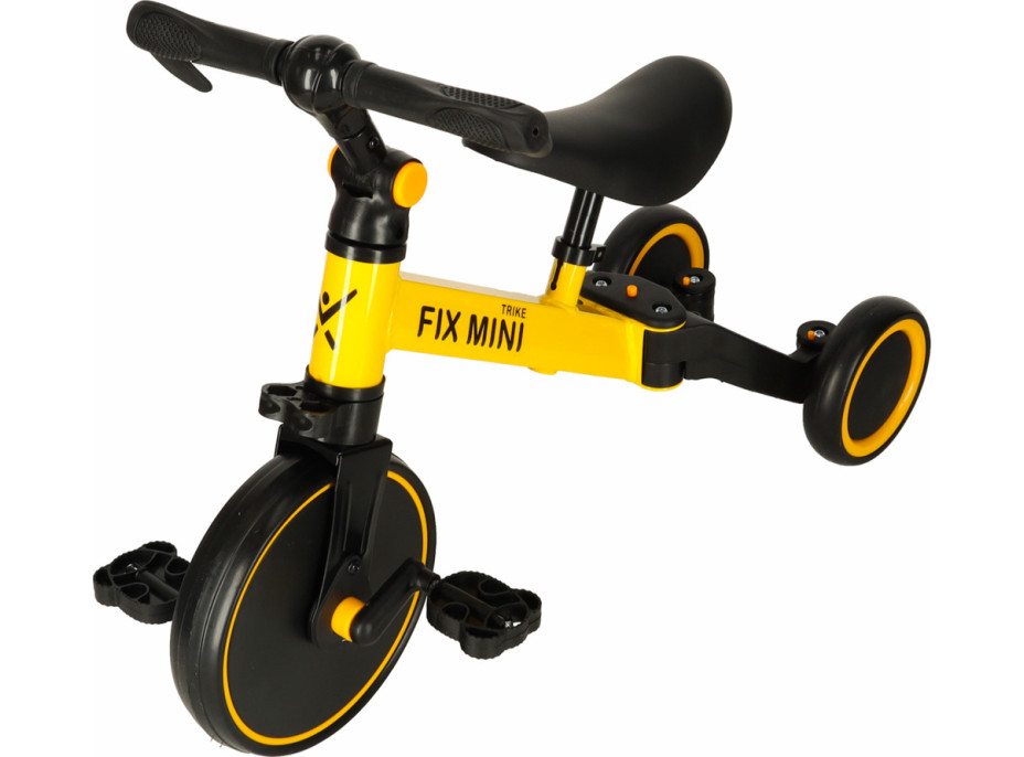 Trike Fix Mini trojkolka 3v1 s pedálmi - žltá