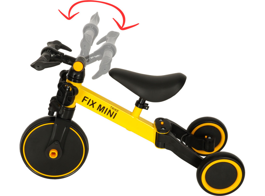 Trike Fix Mini trojkolka 3v1 s pedálmi - žltá