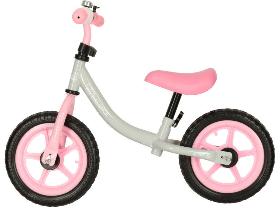 Odrážadlo Trike Fix Balance - biele/ružové