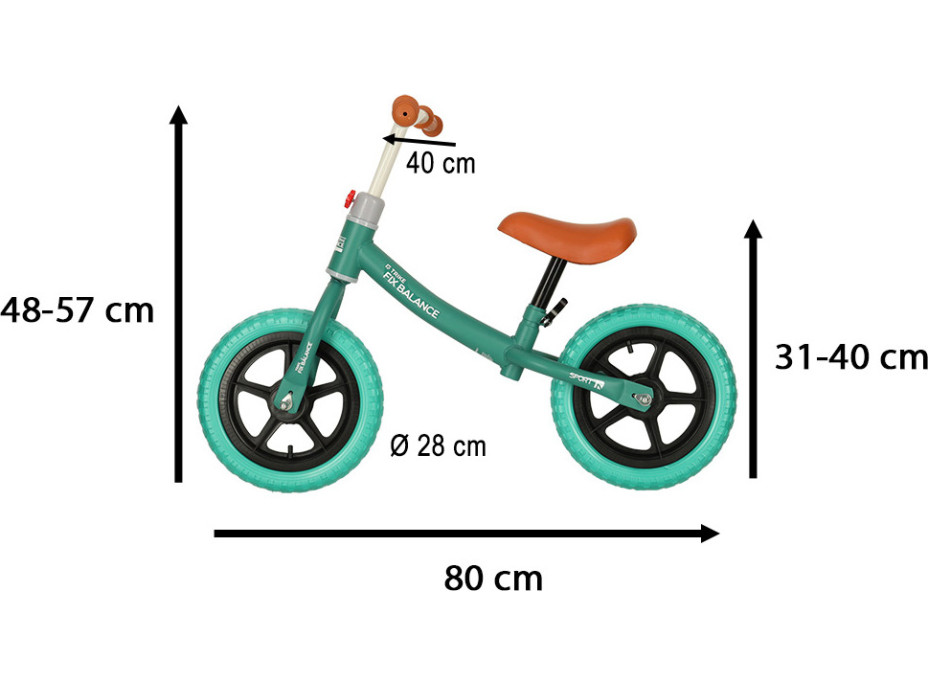Odrážadlo Trike Fix Balance - tyrkysové