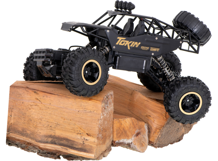 RC auto Rock Crawler 1:12 4WD METAL čierna