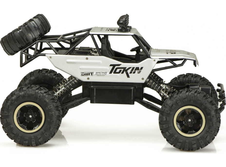 RC auto Rock Crawler 1:12 4WD METAL strieborný