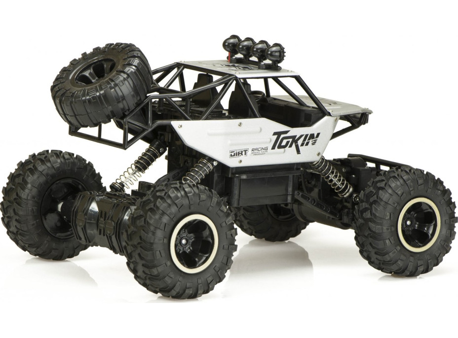 RC auto Rock Crawler 1:12 4WD METAL strieborný