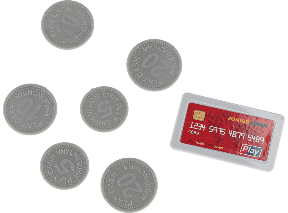 Pokladňa v supermarkete s nákupným vozíkom