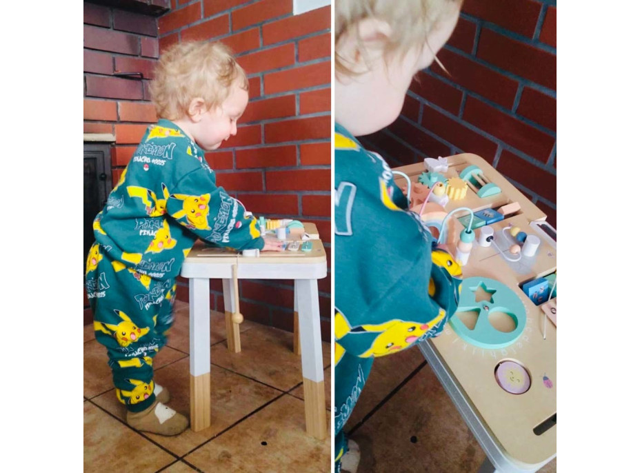 Lulilo Montessori manipulačný stolík LUDO - farebný