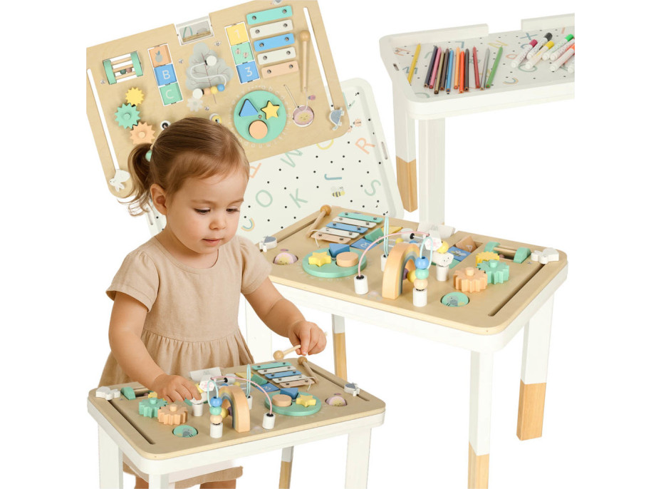 Lulilo Montessori manipulačný stolík LUDO - farebný