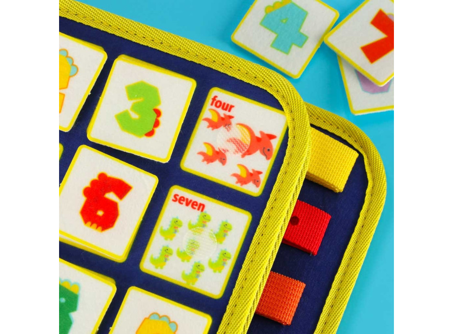 Zmyslová manipulačná Montessori quiet book - Modrá aktovka