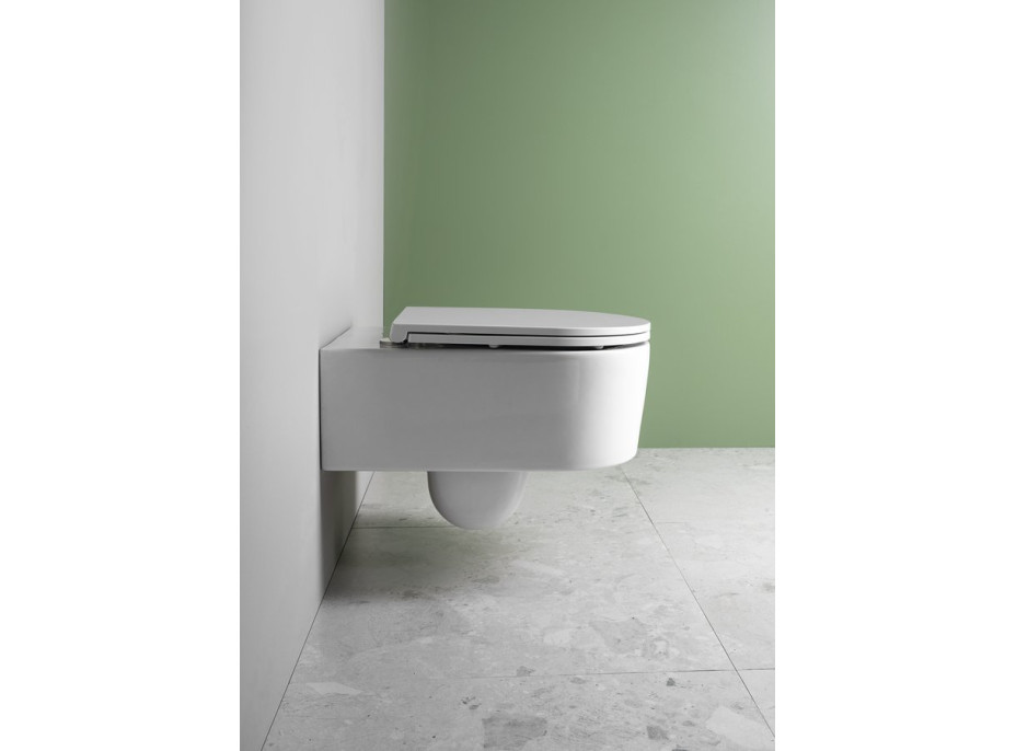 Isvea SISTEMA A závesná WC misa, Rimless, 36x53, 5cm, biela 10SL02001