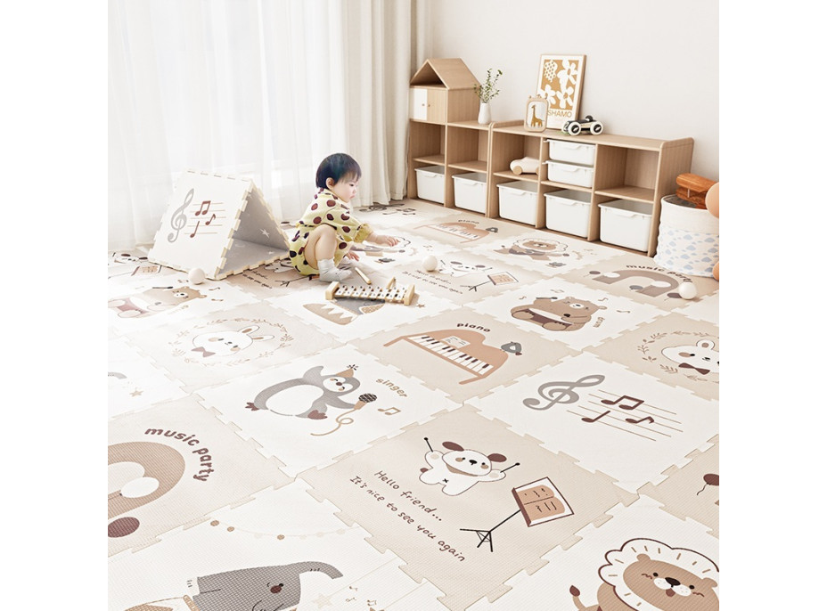 2Kids Toys Podložka na hranie Zvieracia párty 9 dielov