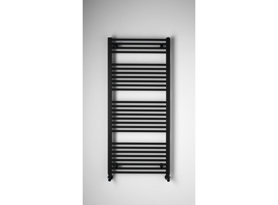 Aqualine DIRECT vykurovacie teleso s bočným pripojením 600x1320mm, čierna mat ILR36B