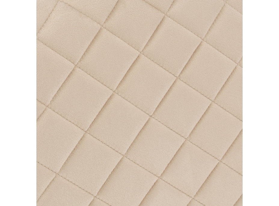 Jedálenská stolička MAVERIK Velvet - béžová/zlatá