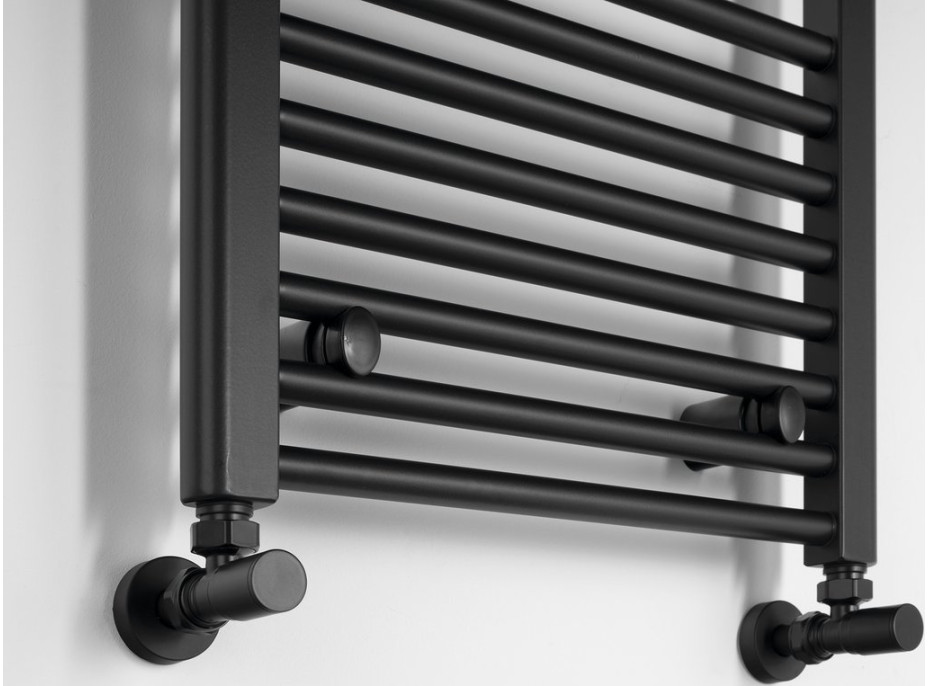 Aqualine DIRECT vykurovacie teleso s bočným pripojením 450x1680mm, čierna mat ILR64B