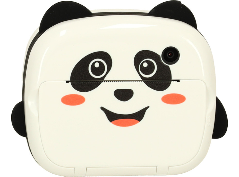 Detský instantný fotoaparát s tlačou - Panda - biely