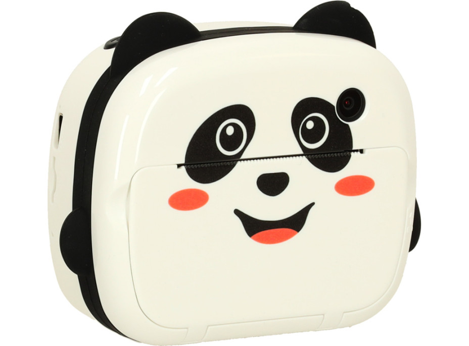 Detský instantný fotoaparát s tlačou - Panda - biely