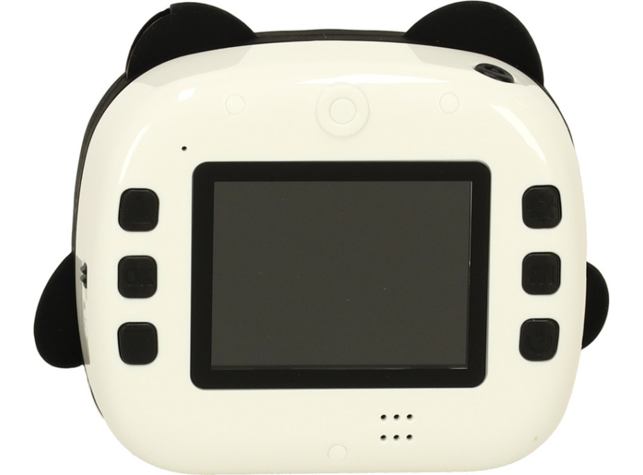 Detský instantný fotoaparát s tlačou - Panda - biely
